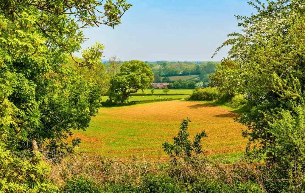 A view towards the Laughton hill near Market Harborough