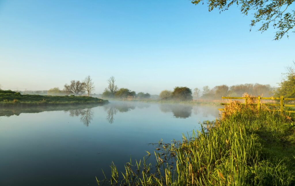The River Nene and the surrounding countryside