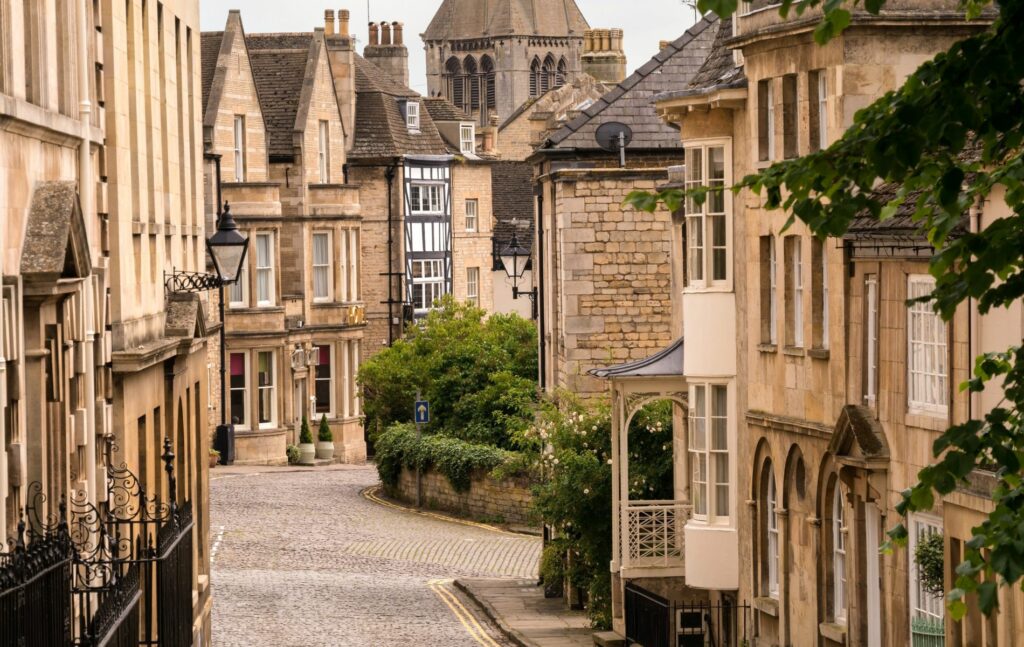 Barn Hill and All Saints Place in Stamford
