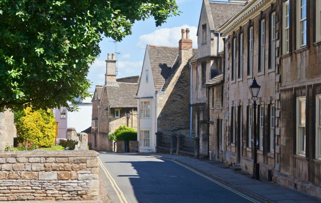 Property in Stamford, St Georges Square in the town centre